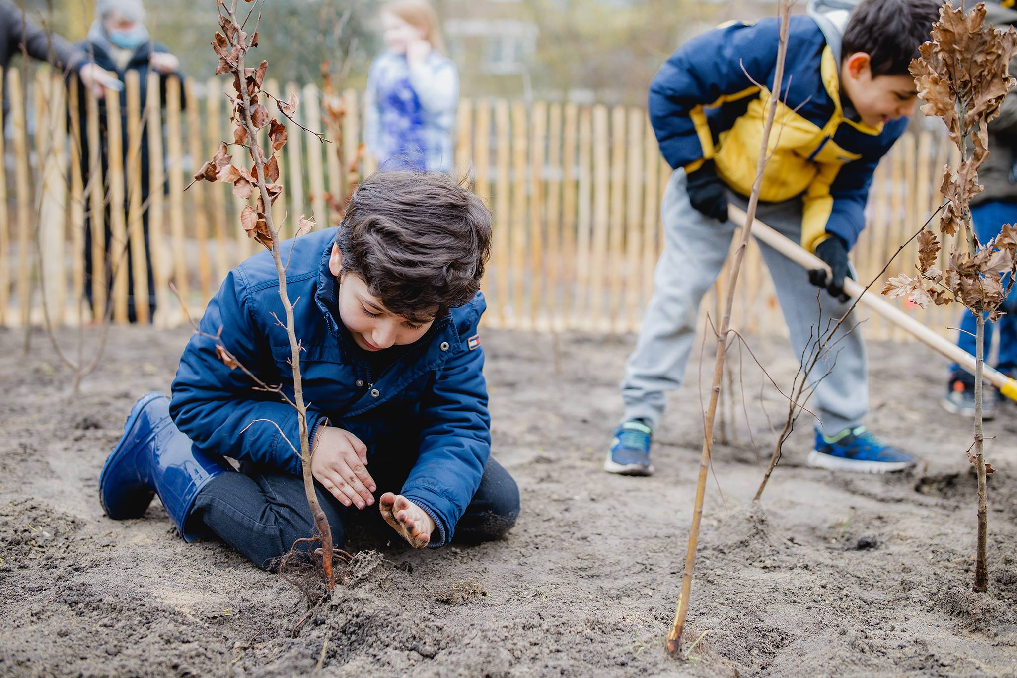 Kinderen planten een boom - Donker Spelen