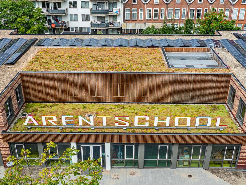 Sedumdak van de Arentschool