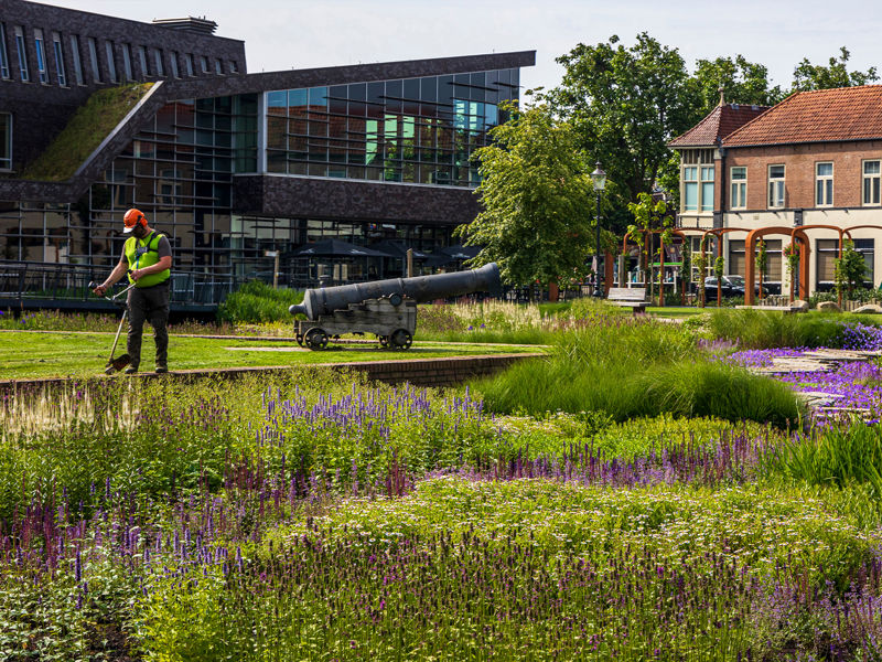 Hovenier beheert de openbare ruimte