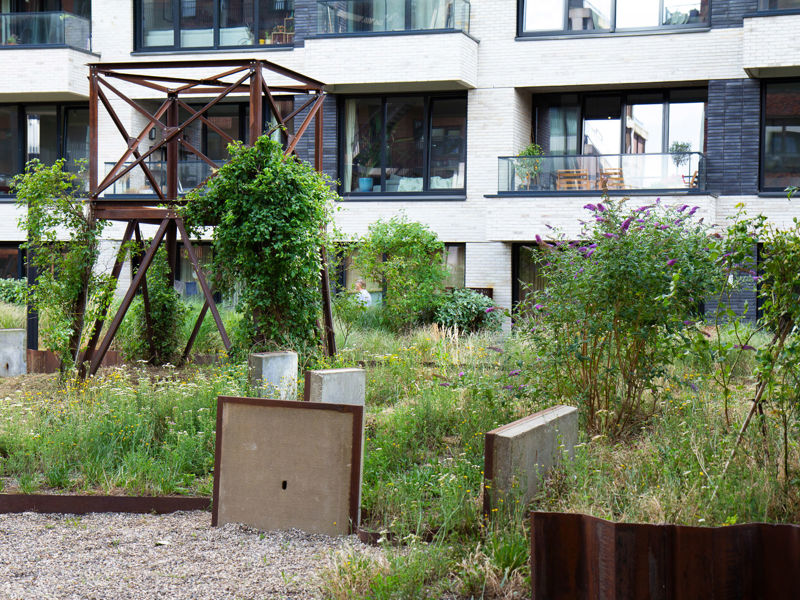 Circulariteit op daktuin in amsterdam